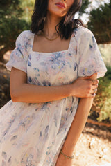 Kendry Floral Maxi Dress in Blue - FINAL SALE