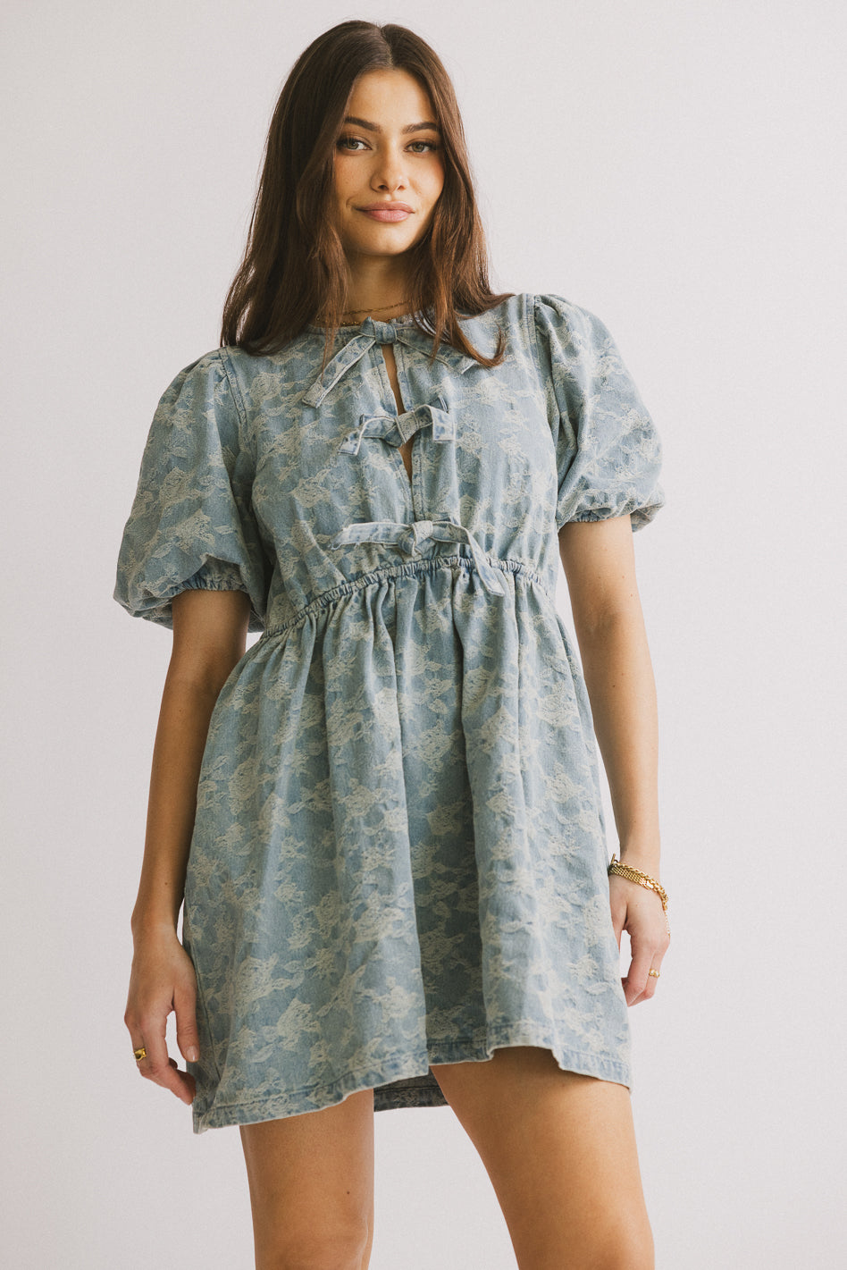 Pony Denim Mini Dress