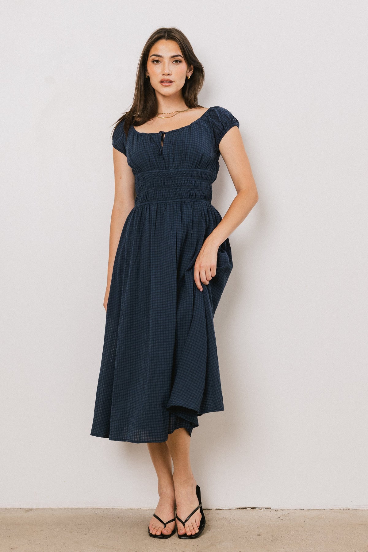 Kimber Plaid Midi Dress