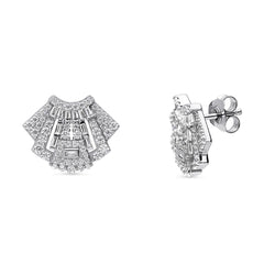 Vintage Inspired Art Deco CZ Set in Sterling Silver